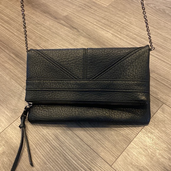 NWOT Moda Luxe black fold over crossbody purse - Picture 7 of 7